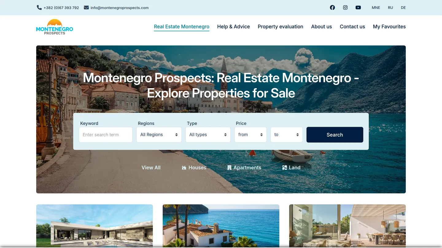 MontenegroProspects — sajt